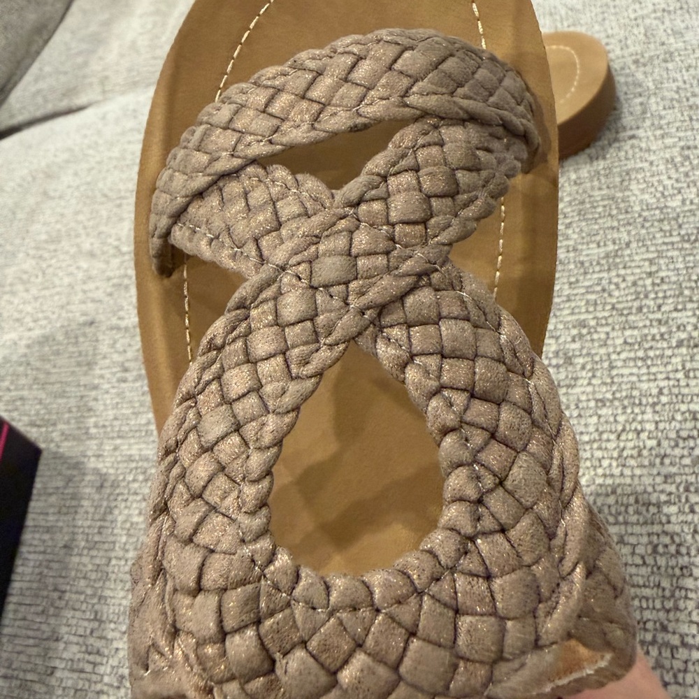 Corkys Braided Brown Sandals - Picture 3 of 4